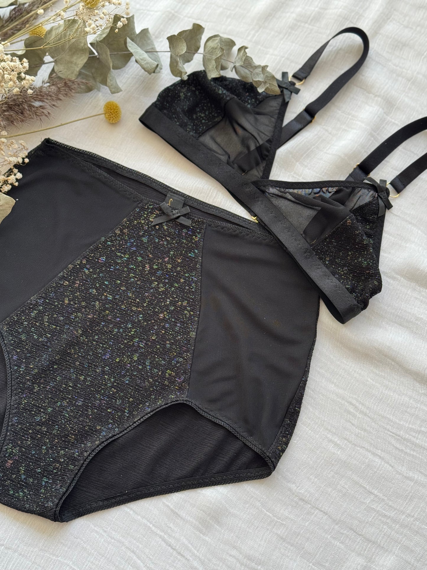 KAREN BLACK lingerie set / 36C/M size