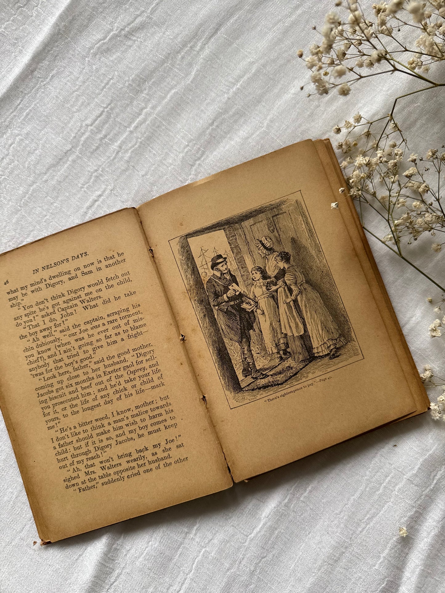 ANTIQUE BOOK: IN NELSON'S DAYS by George Hewett 1900 , antique books