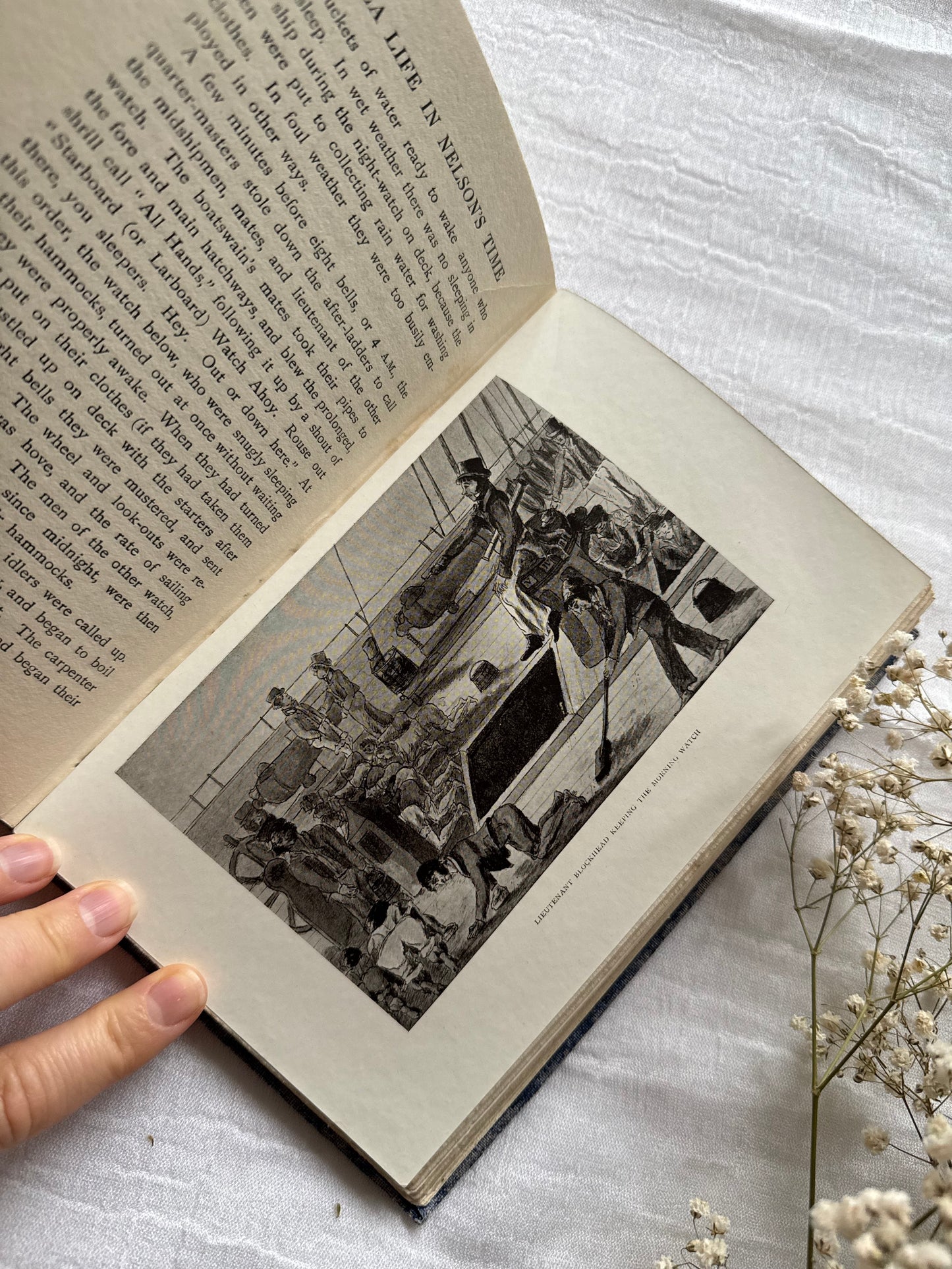 ANTIQUE BOOK: SEA LIFE in NELSON'S TIME by John Masefield