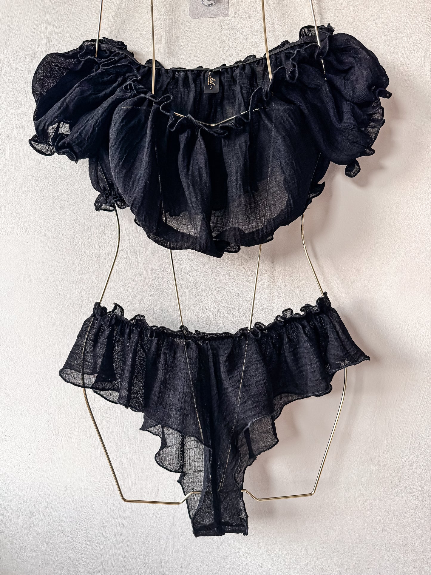 EVE BLACK PYJAMA / S, M sizes