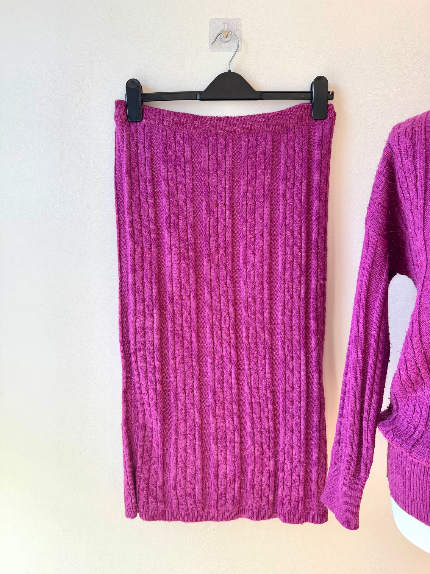 Vintage 90s SWEATER & SKIRT MATCHING SET