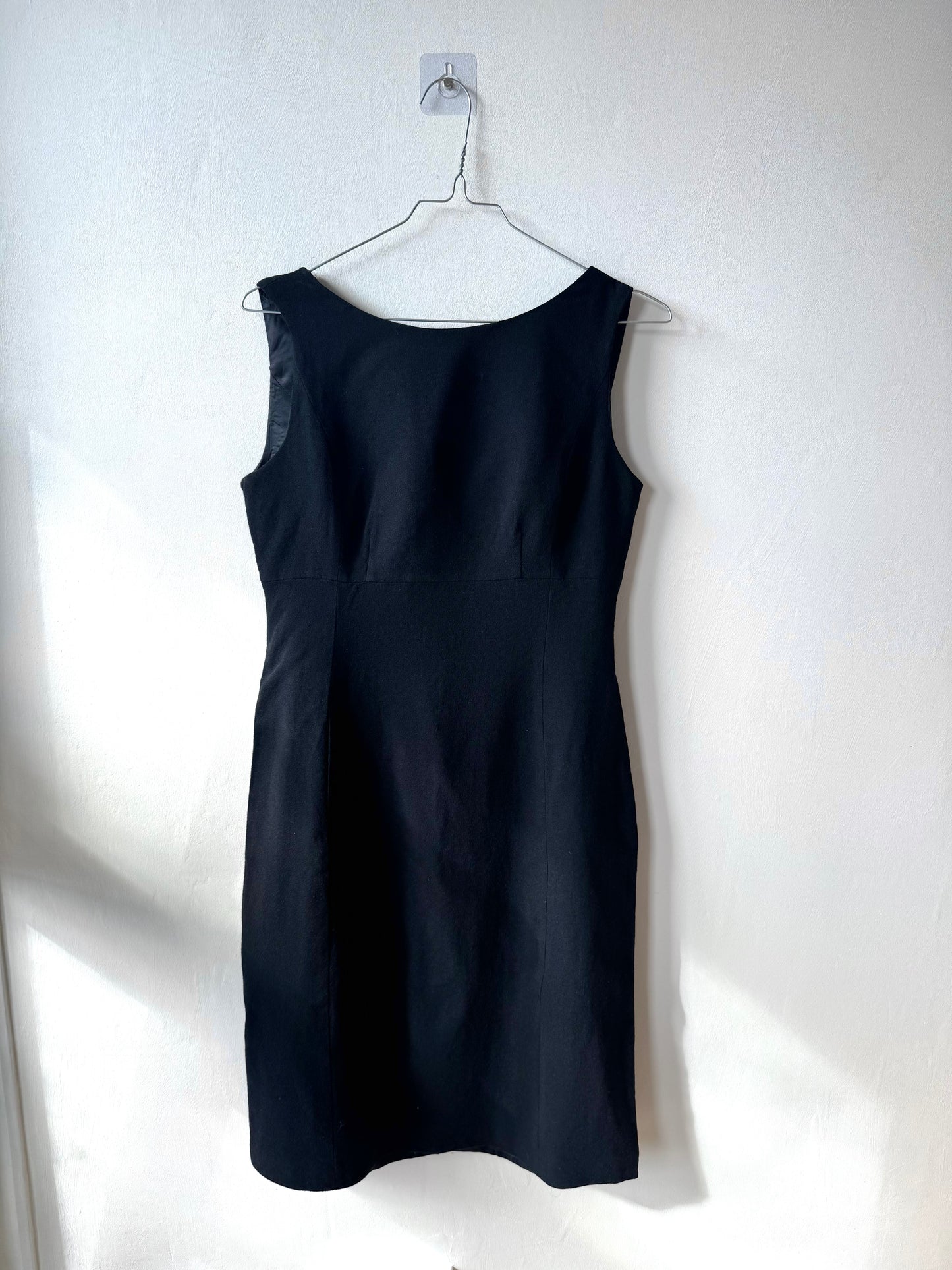Vintage Paddy Campbell black wool dress