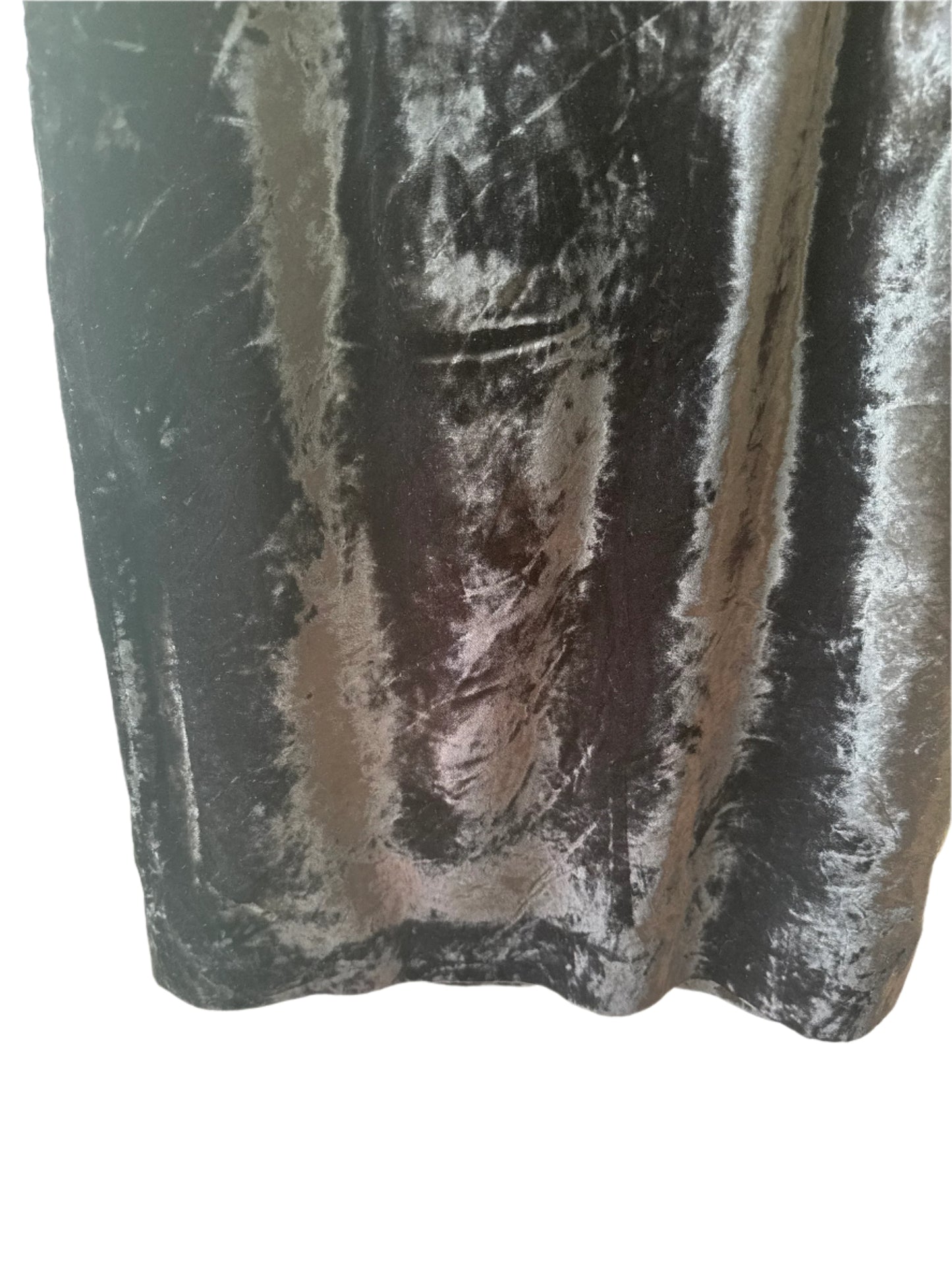 VINTAGE LONDON FOG VELVET SKIRT. black