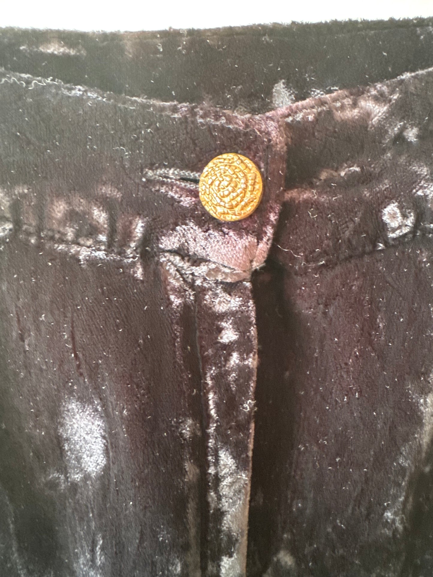 VINTAGE LONDON FOG VELVET SKIRT. black