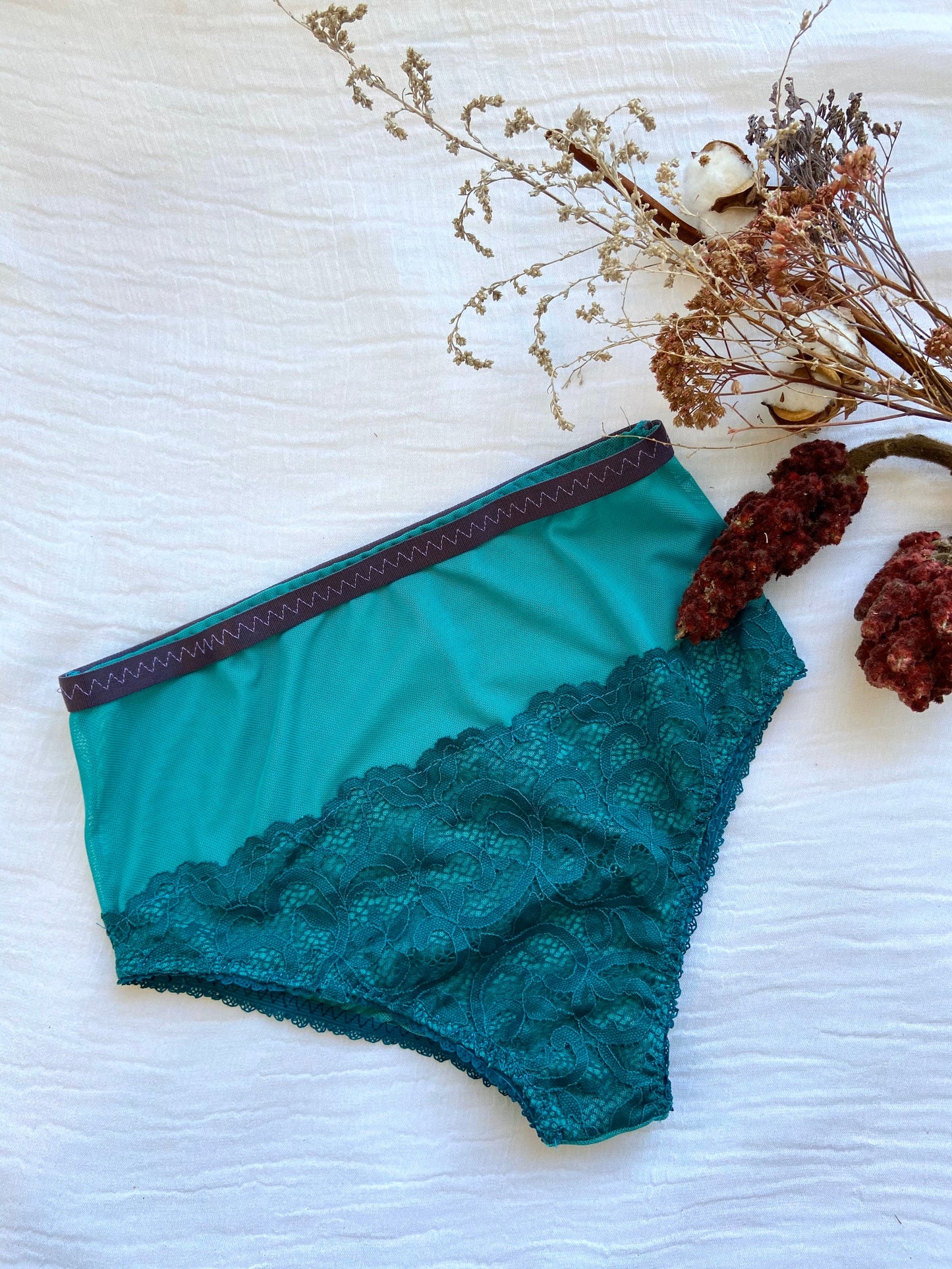 TURQUOISE LACE PANTY / S size