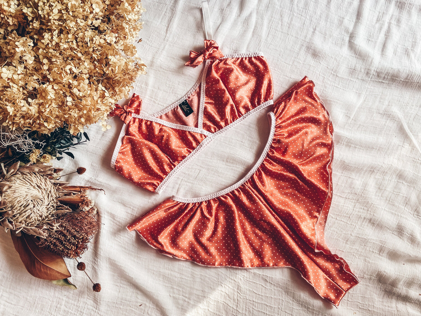 LOLITA PEACH POLKA DOT ajama / XL size