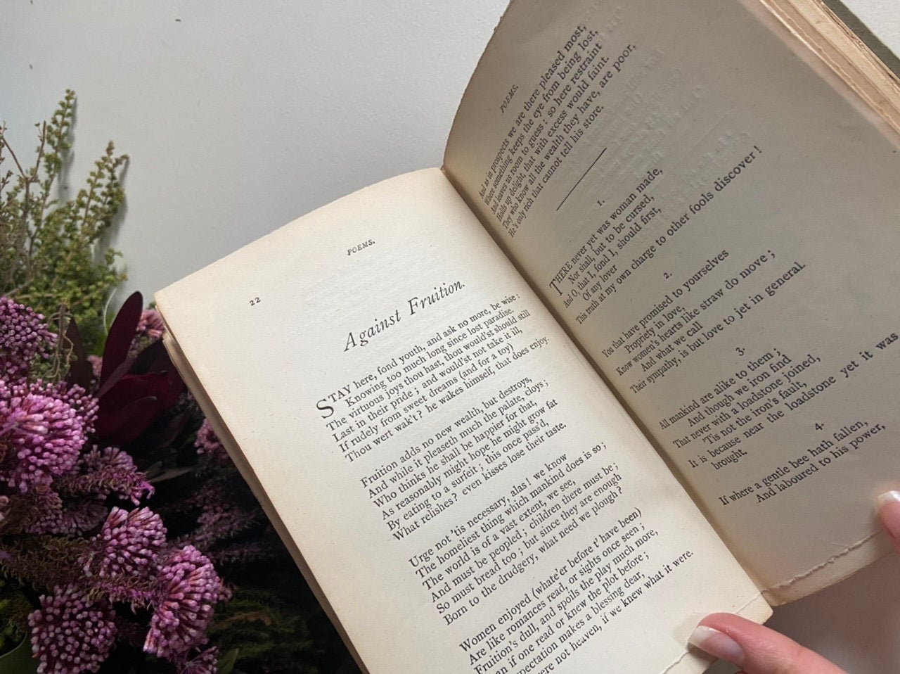 ANTIQUE BOOK: THE POEMS PLAYS of Sir John Suckling vol 1 1874 book