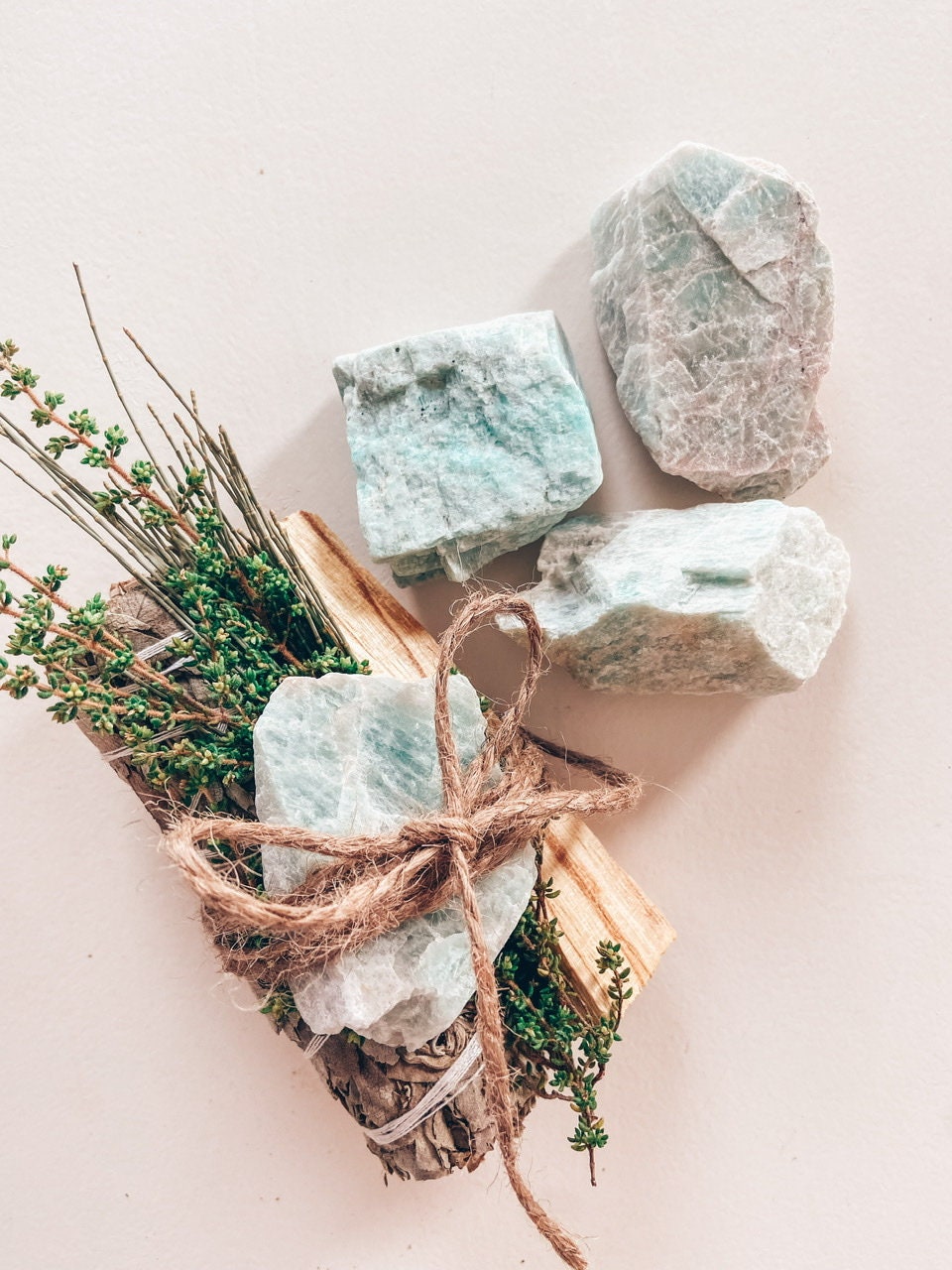 RAW AMAZONITE natural, unpolished, rough stone