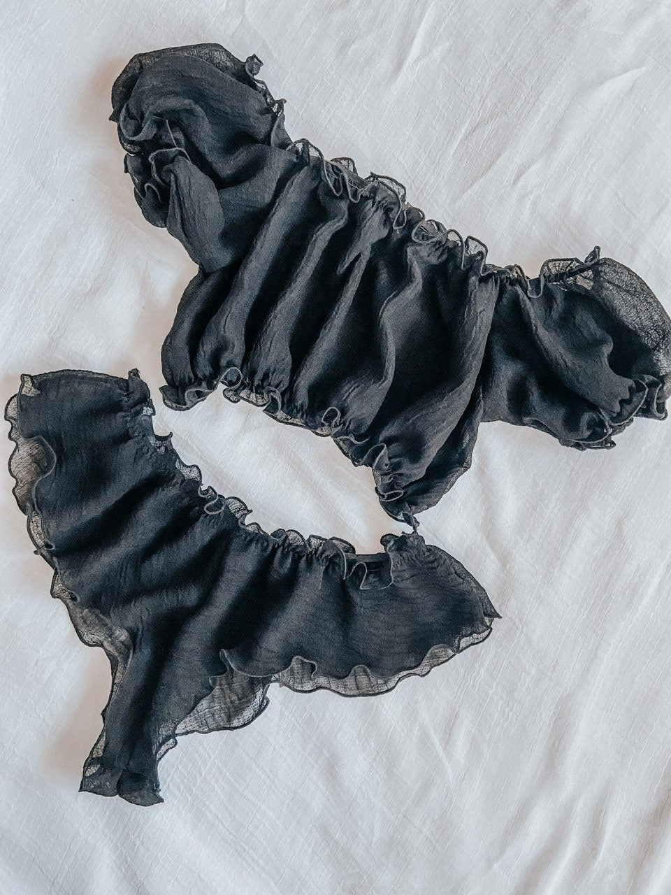 EVE BLACK PYJAMA / S, M sizes