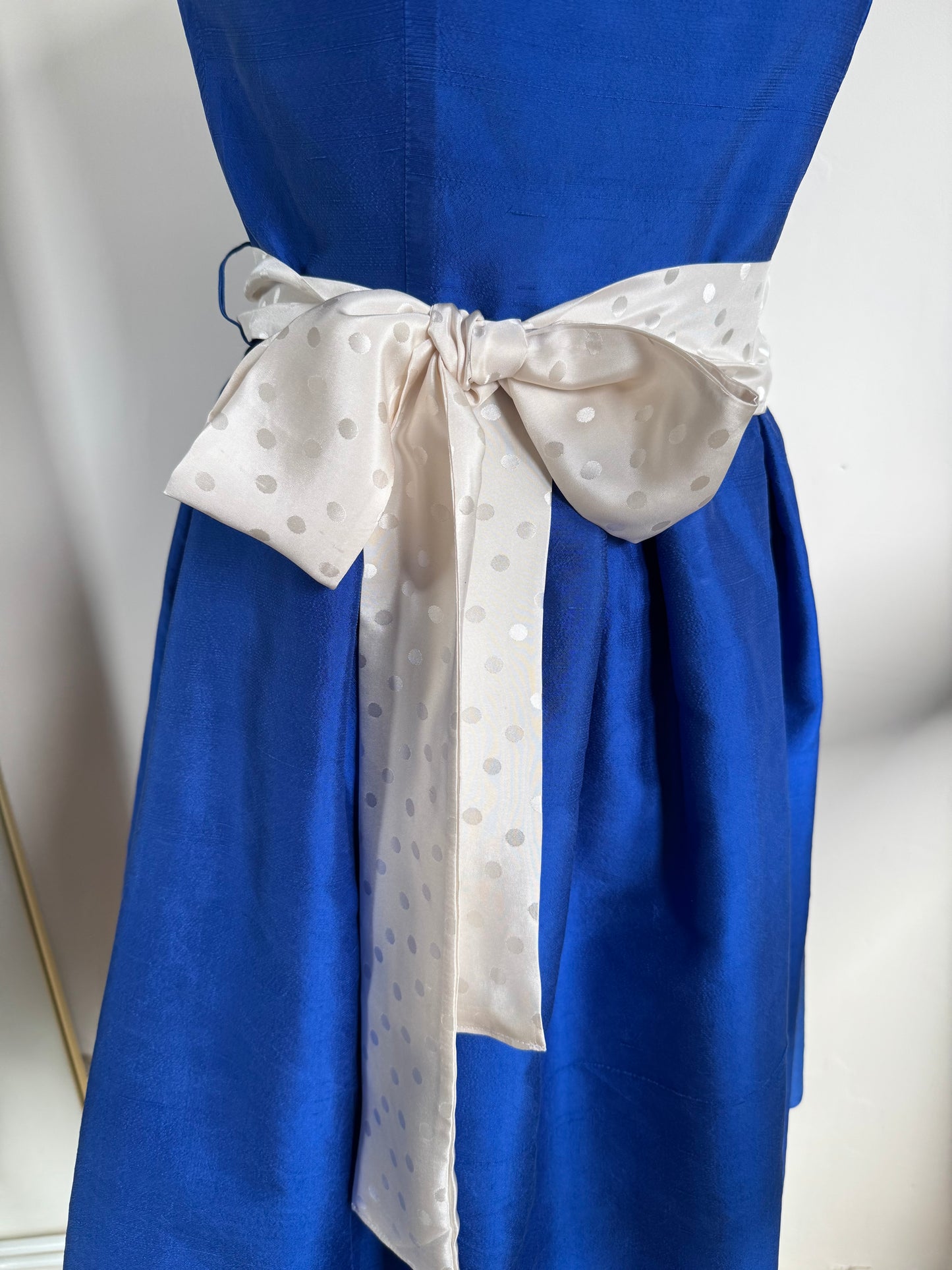 Vintage C&A SILK TEA DRESS 50s style