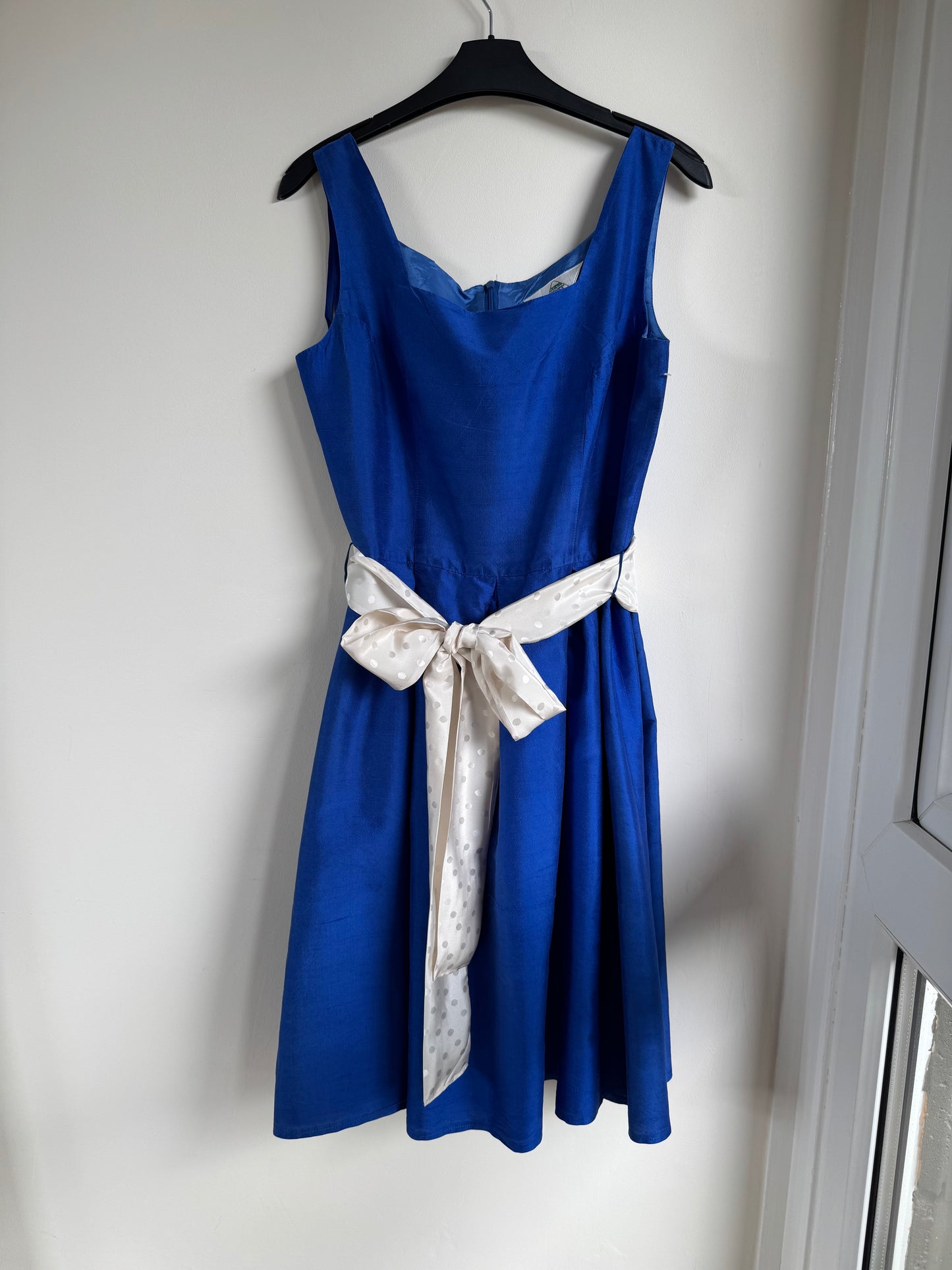 Vintage C&A SILK TEA DRESS 50s style