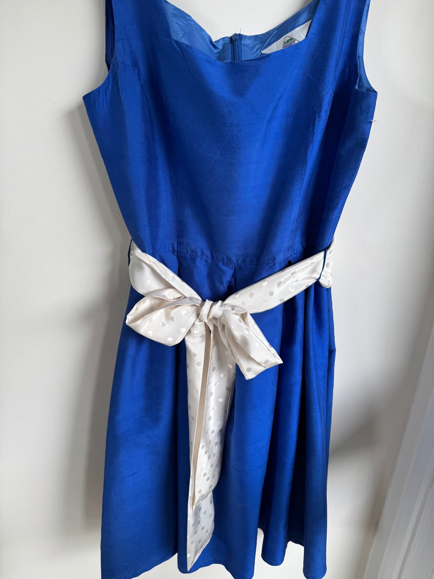 Vintage C&A SILK TEA DRESS 50s style