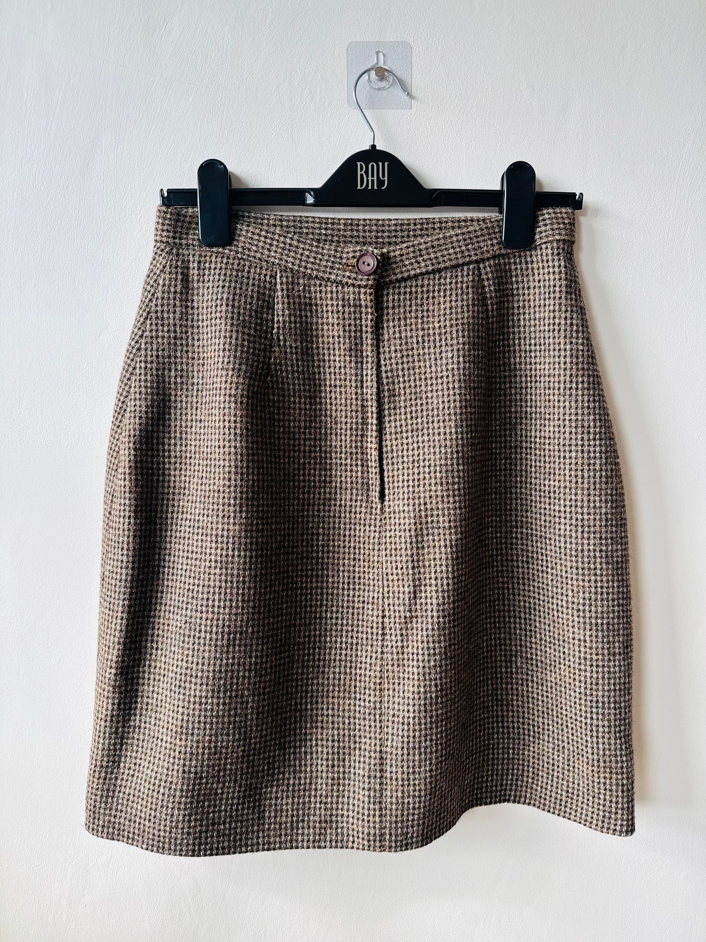 VINTAGE TWEED WOOL SKIRT