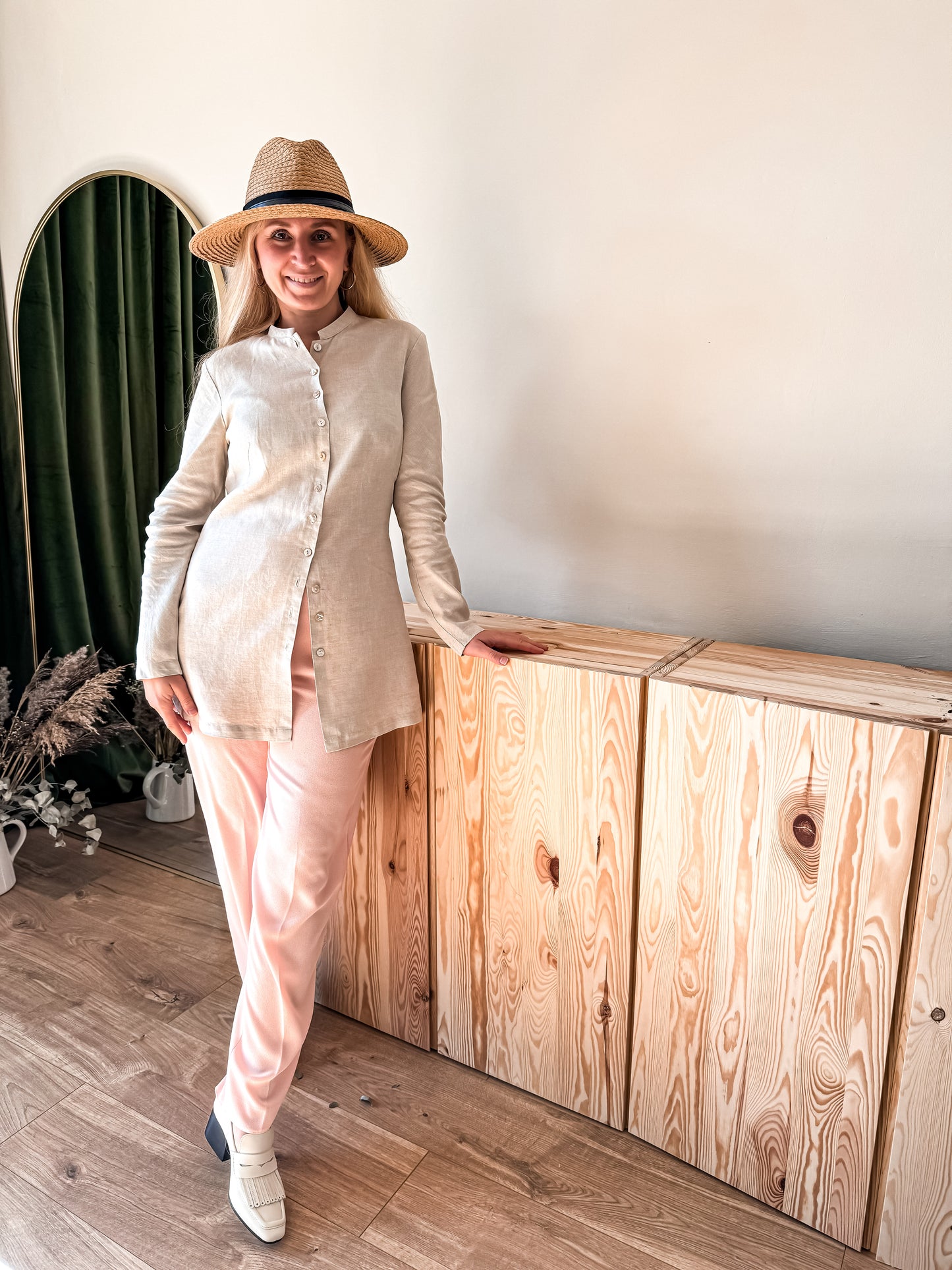 VINTAGE 90s BLUSH PINK trousers